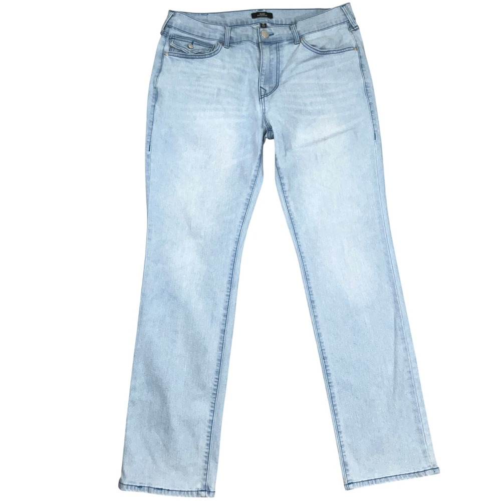 True Religion Ricky Jeans Mens 34 Blue Fade Relaxed Straight Flap Pocket Denim - Picture 2 of 12